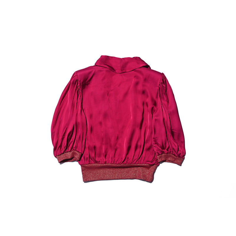 AVAVAV WRAP TOP FUCHSIA
