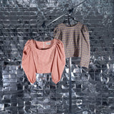 AVAVAV ROUND NECK PUFFY TOP MULTI
