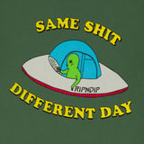 RIPNDIP SAME SHIT DIFFERENT DAY TEE OLIVE
