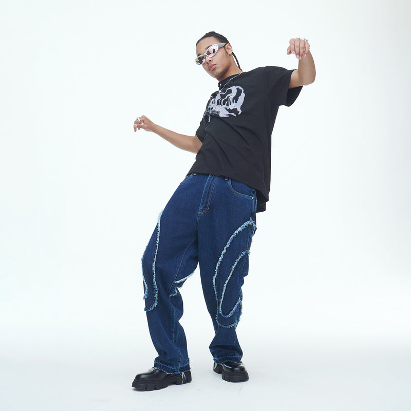 SSERPE DANCE OUR LOVE HALF SLEEVE TEE BLACK