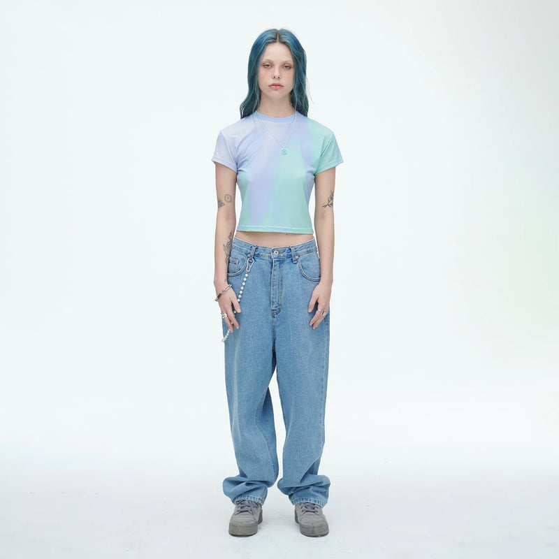 SSERPE OVER THE RAINBOW SHERBET CROP TEE NO.3 MULTI