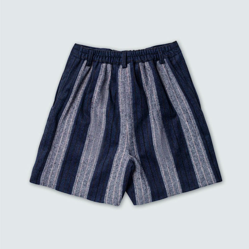 KOWLOON CITY BOY STRIPED SHORTS NAVY