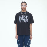 SSERPE DANCE OUR LOVE HALF SLEEVE TEE BLACK