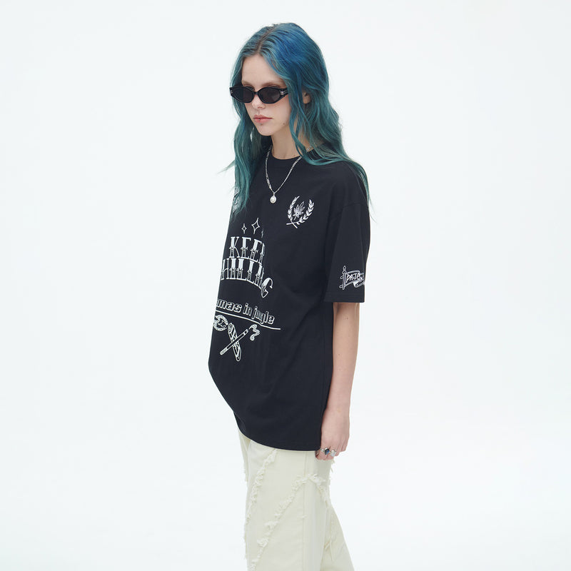SSERPE KEEP CHILLING HALF SLEEVE TEE BLACK
