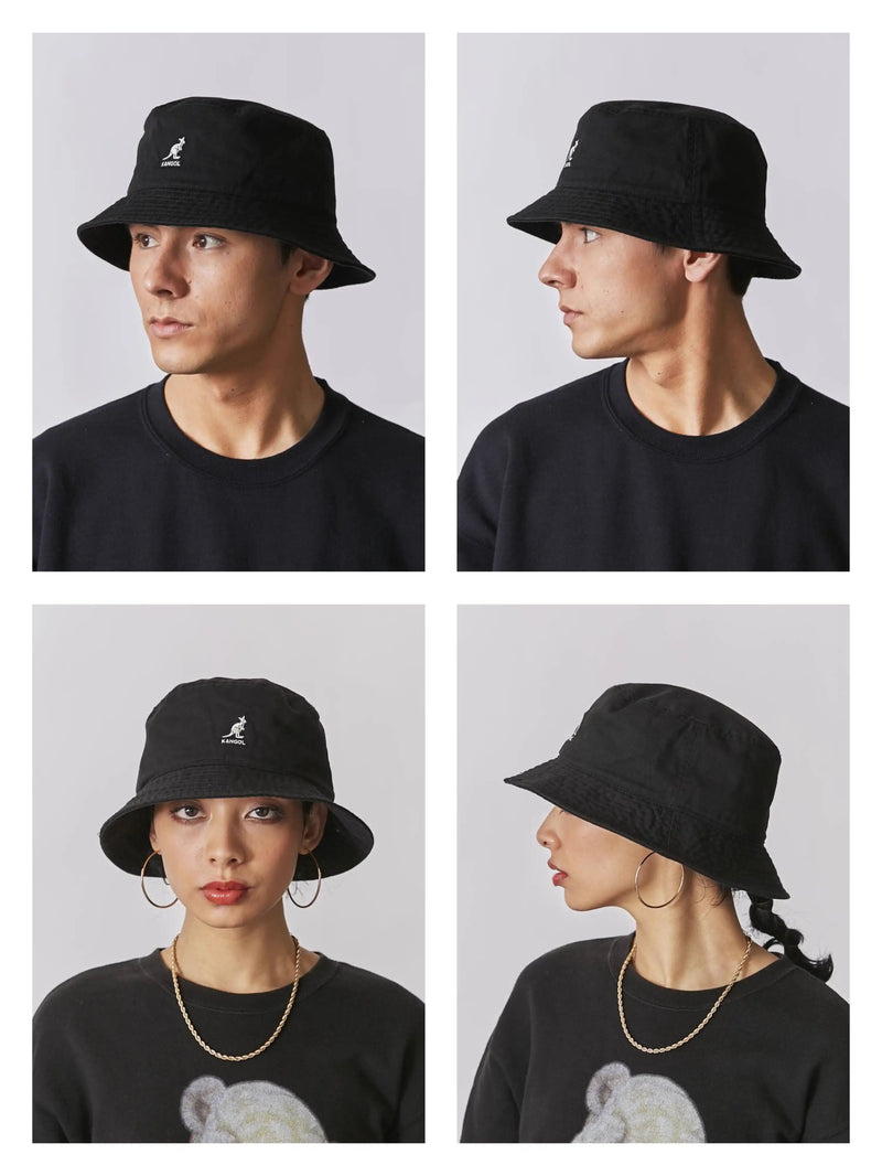 KANGOL WASHED BUCKET BLACK 4224