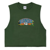 RIPNDIP SUMMER FRIENDS CROPPED TANK OLIVE
