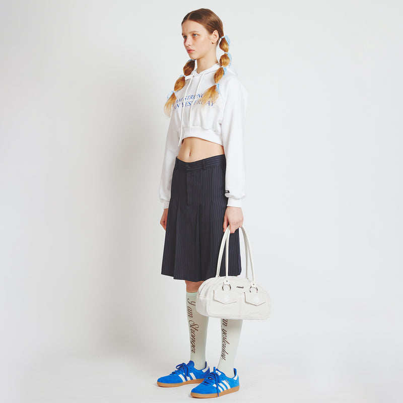 CRANK LETTERING KNEE SOCKS MINT