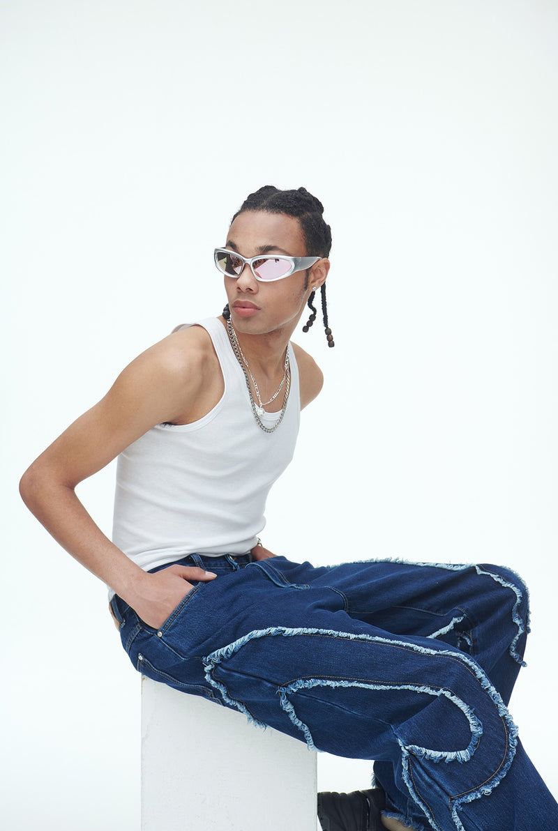 SSERPE COMMA DENIM PANTS BLUE