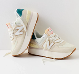 NEW BALANCE 574+ TURTLEDOVE & VINTAGE TEAL WL574ZKB