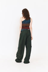 SETSETSET ASYMMETRIC KNIT TOP MULTI