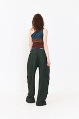 SETSETSET ASYMMETRIC KNIT TOP MULTI
