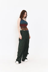 SETSETSET ASYMMETRIC KNIT TOP MULTI
