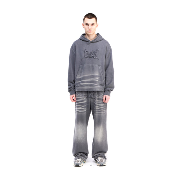 BLR EMBROIDERY WASHED PANTS GREY