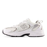NEW BALANCE 530 WHITE WITH SILVER METALLIC AND SHADOW GREY MR530AD