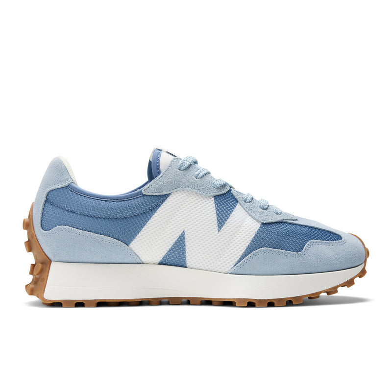NEW BALANCE 327 LIGHT ARCTIC GREY WITH MERCURY BLUE MS327MQ