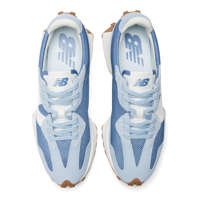 NEW BALANCE 327 LIGHT ARCTIC GREY WITH MERCURY BLUE MS327MQ