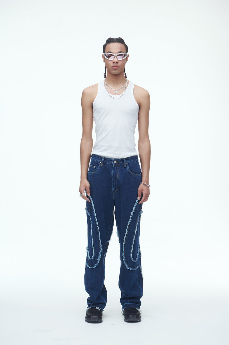 SSERPE COMMA DENIM PANTS BLUE
