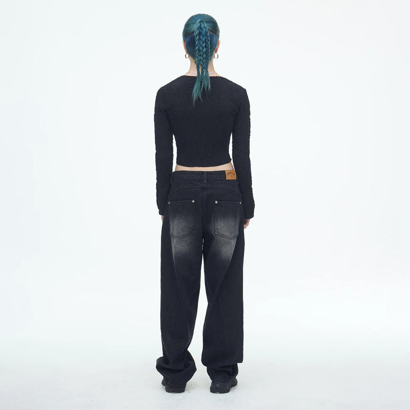 SSERPE TREE FRUIT CROP CARDIGAN BLACK