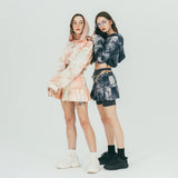 FAN YOUNG TIE DYE LOGO PRINTING HOODIE MULTI