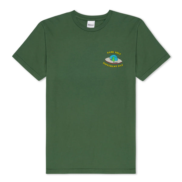RIPNDIP SAME SHIT DIFFERENT DAY TEE OLIVE