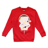 BLACK SCORE KIDS BAP CROSS SWEATSHIRT RED