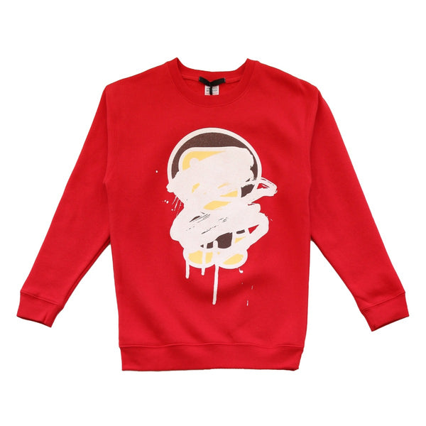 BLACK SCORE KIDS BAP CROSS SWEATSHIRT RED
