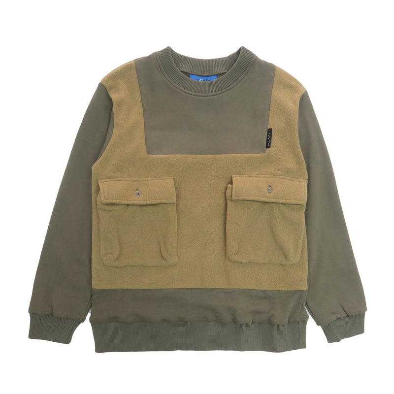WEAVISM 13E0412 ANTI-PILLING TOP MIST GREEN