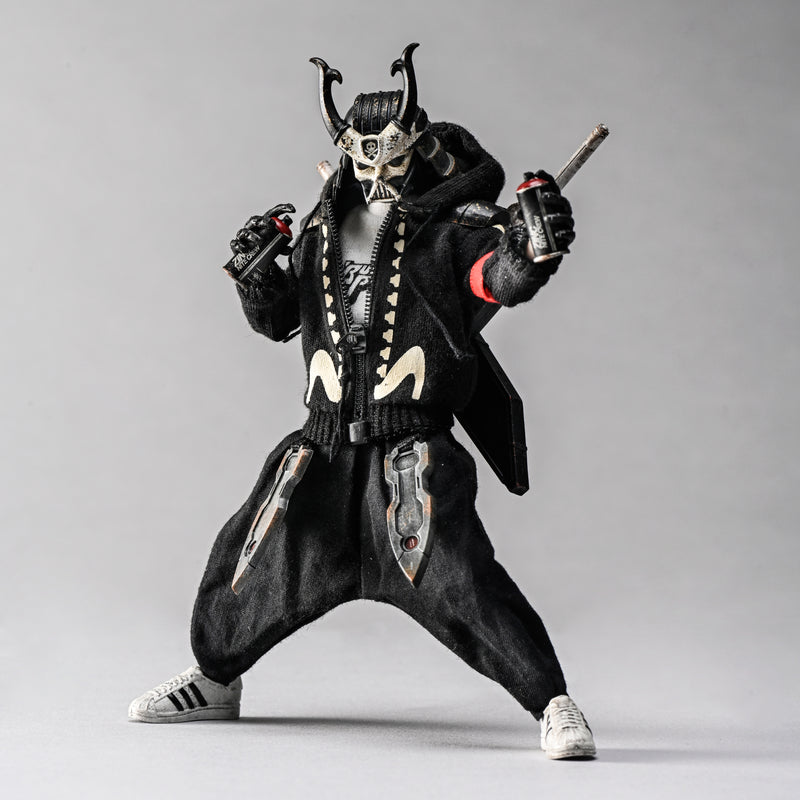 DEVIL TOYS X QUICCS 1:12 THE GHOST OF KUROSAWA ACTION FIGURE OG BLACK