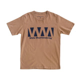 WHITE MOUNTAINEERING LOGO PRINTED T-SHIRT BEIGE