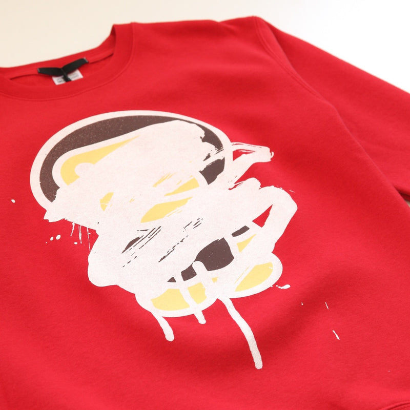 BLACK SCORE KIDS BAP CROSS SWEATSHIRT RED