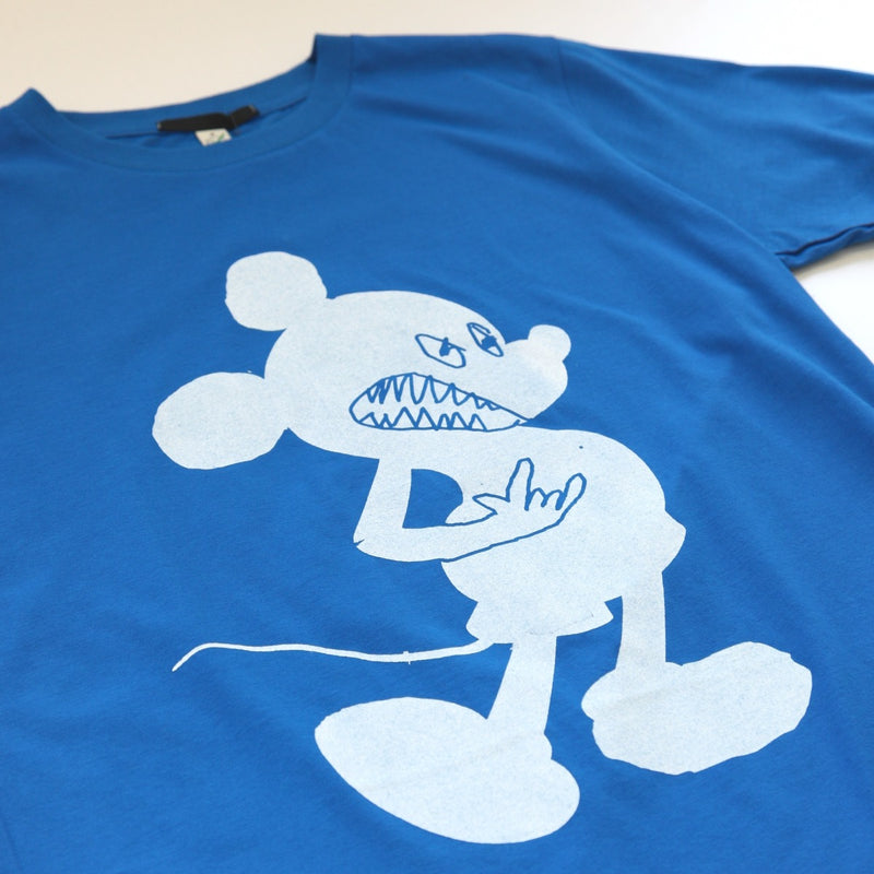 BLACK SCORE MICKY SIL T-SHIRT BLUE