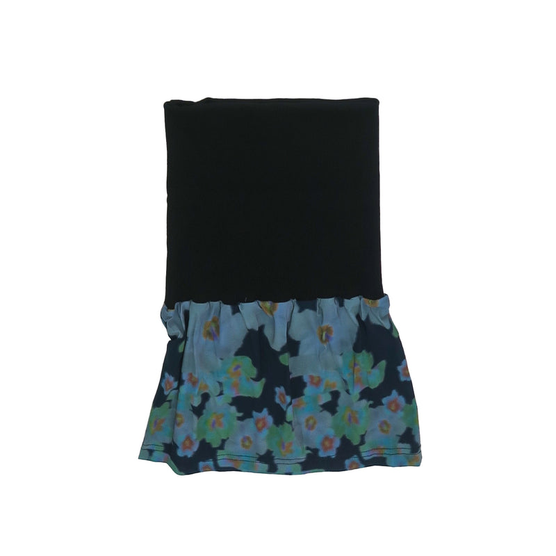 SETSETSET NIGH WEST JERSEY SKIRT BLACK/GREEN