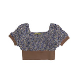 SETSETSET POPING KNIT CROP TOP PURPLE