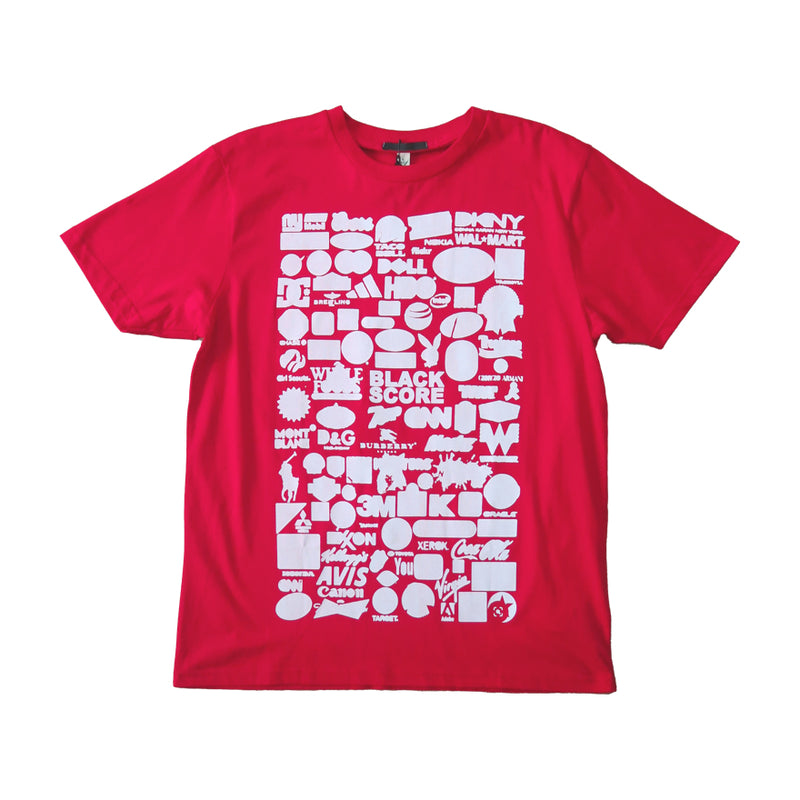 BLACK SCORE LOGO SIL T-SHIRT RED