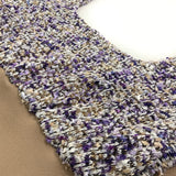 SETSETSET POPING KNIT CROP TOP PURPLE