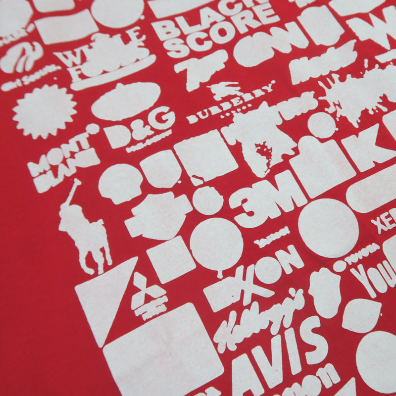 BLACK SCORE LOGO SIL T-SHIRT RED
