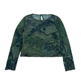 SETSETSET DIGITAL ORIENTAL PAINTING PRINT BLOUSE ORIENTAL