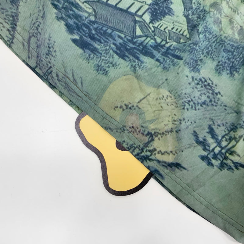 SETSETSET DIGITAL ORIENTAL PAINTING PRINT BLOUSE ORIENTAL