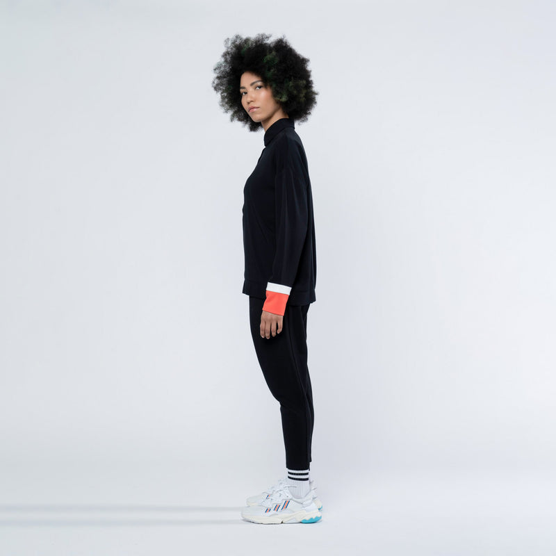 LAU TINA POLO SHIRT BLACK