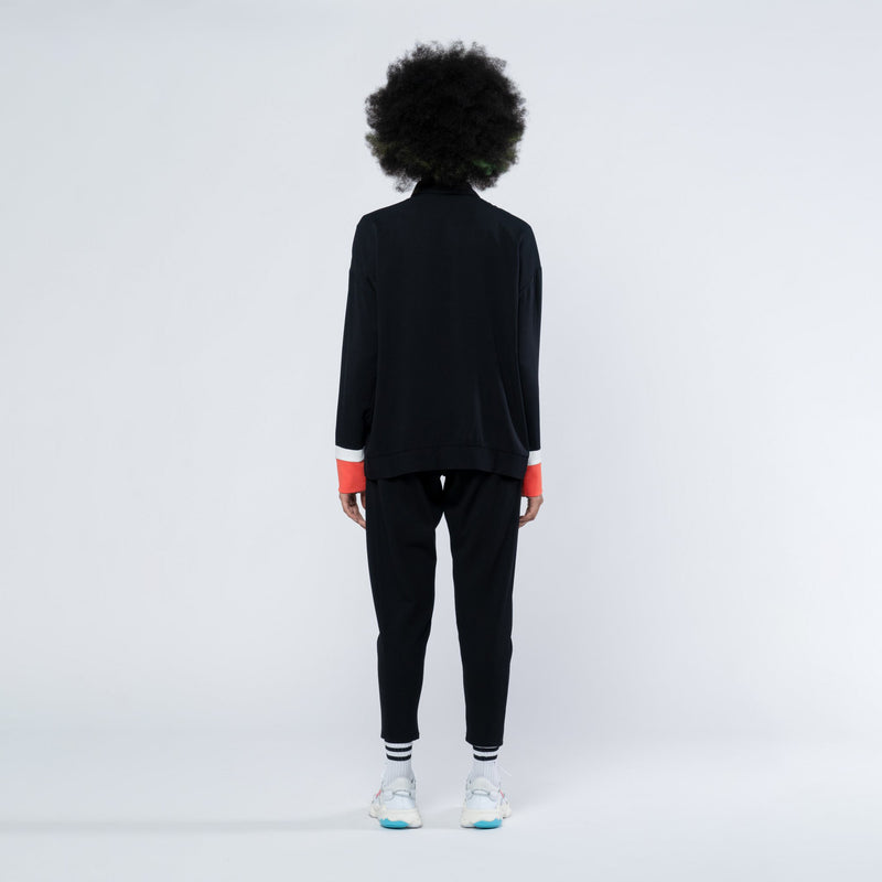 LAU TINA POLO SHIRT BLACK