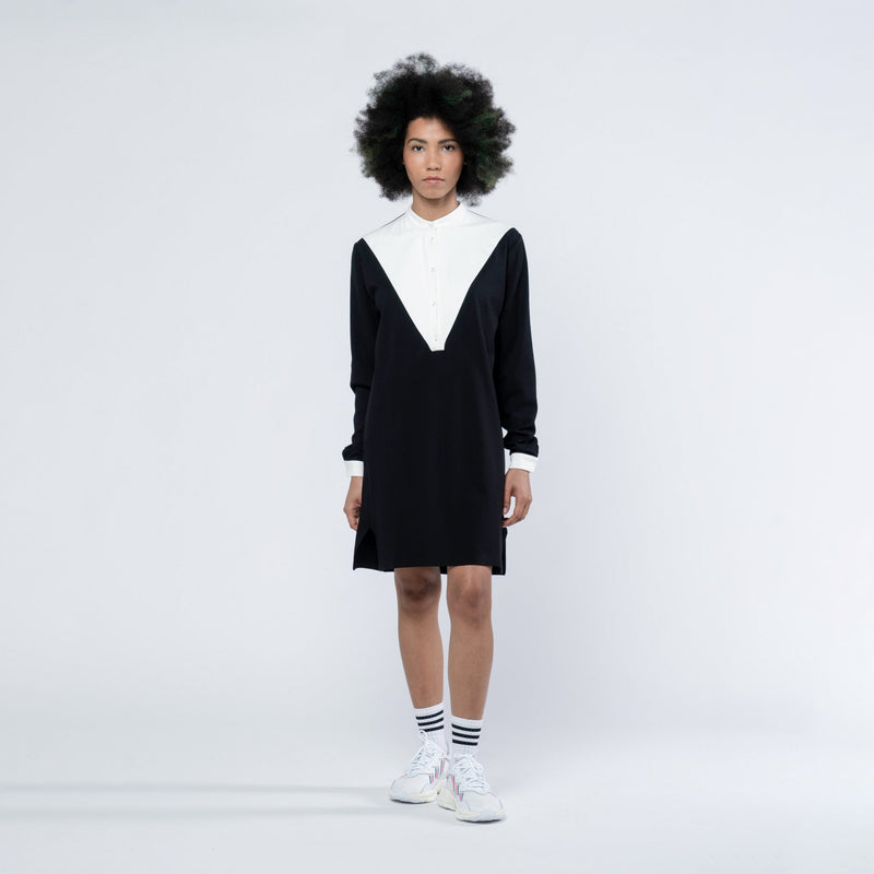 LAU TERESA DRESS BLACK WHITE