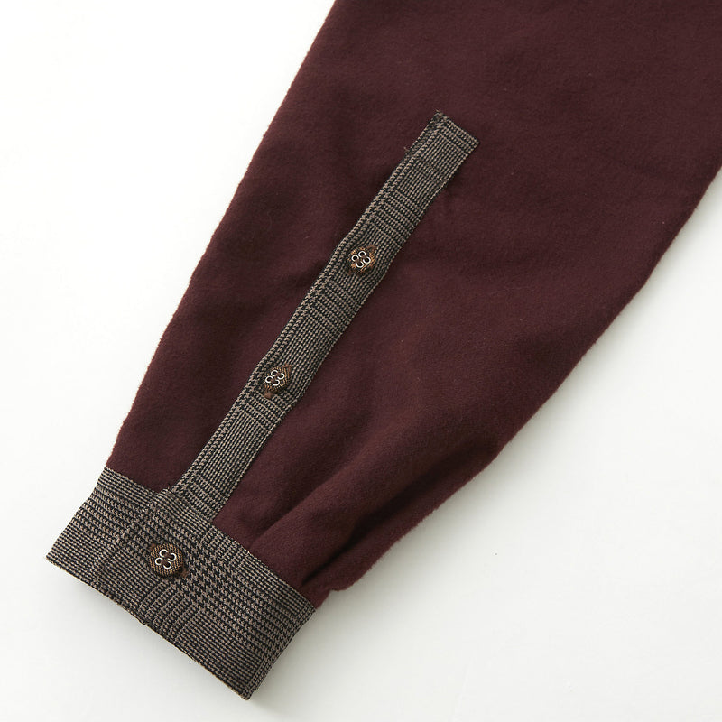 WHITE MOUNTAINEERING GLEN CHECK CARPENTOR SHIRT CAMEL