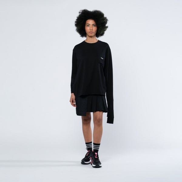 LAU MARCEL LONG SLEEVE TEE BLACK