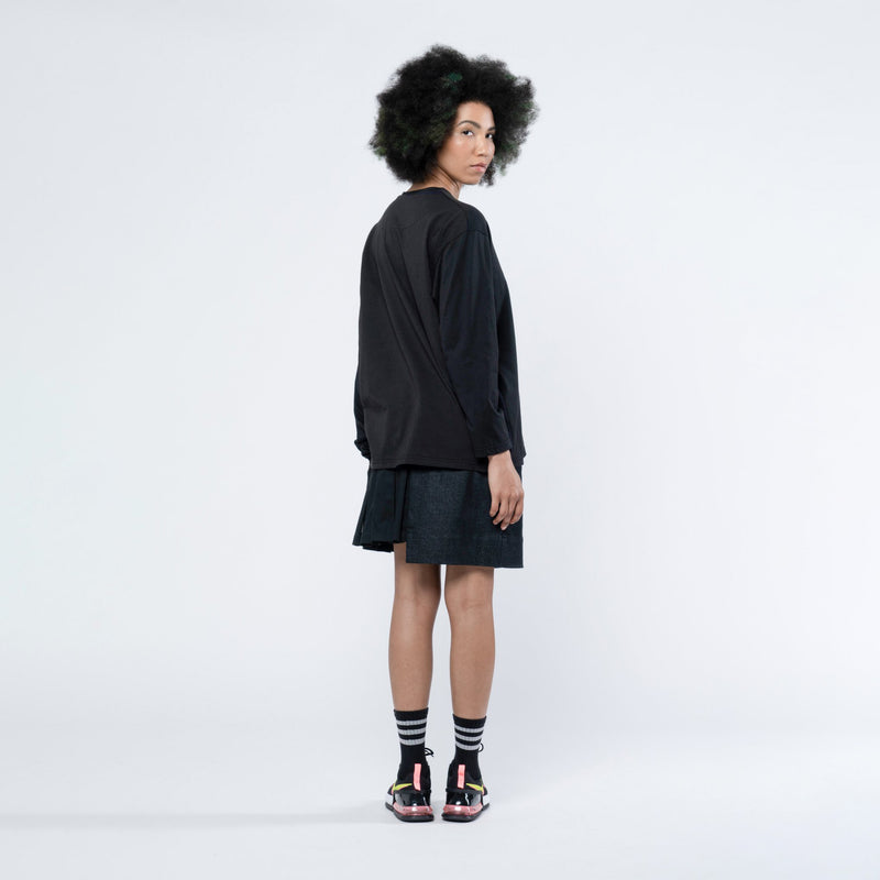 LAU MARCEL LONG SLEEVE TEE BLACK