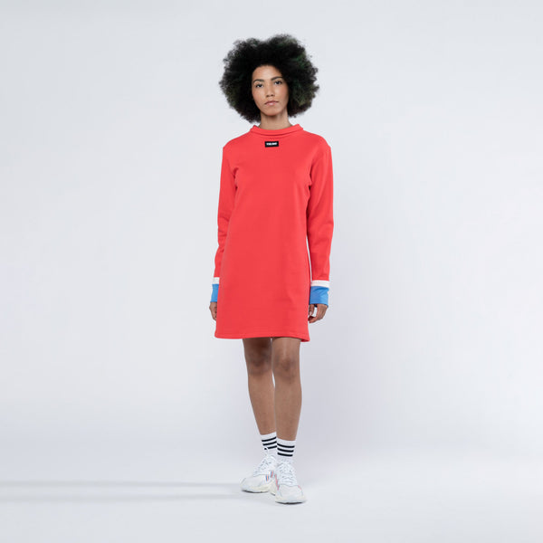 LAU RROSE POLO DRESS RED