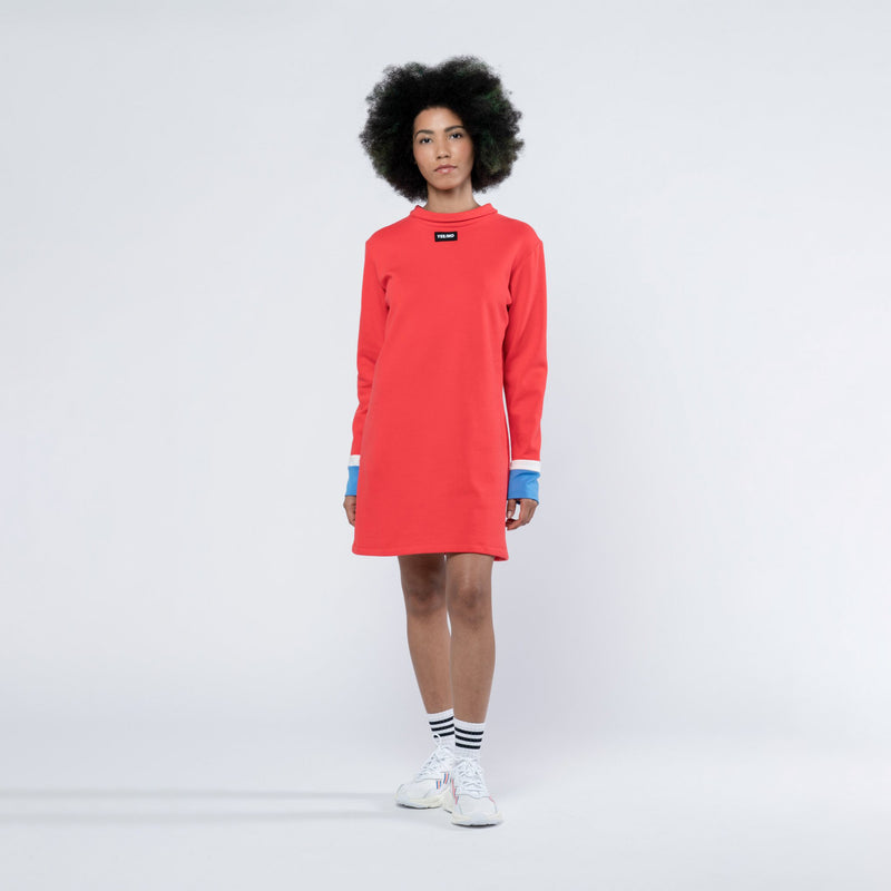 LAU RROSE POLO DRESS RED