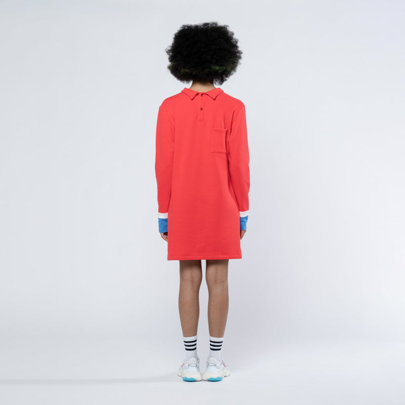 LAU RROSE POLO DRESS RED