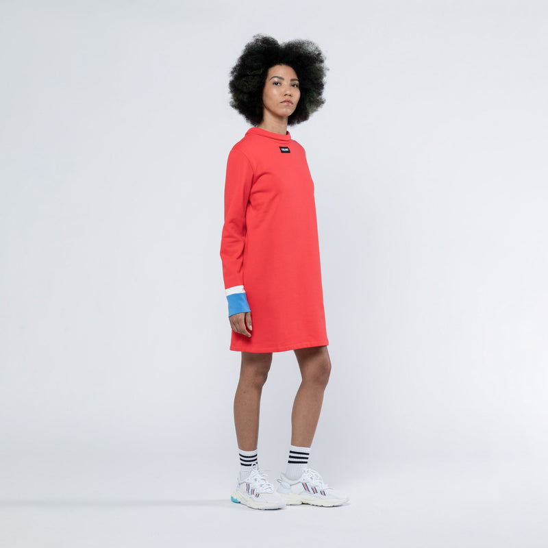 LAU RROSE POLO DRESS RED