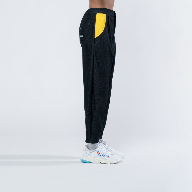 LAU DADA TROUSERS BLACK RED YELLOW