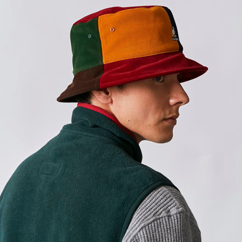 KANGOL CONTRAST POPS BUCKET RED MULTI